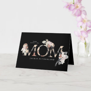 Carte Pampas Grass Floral Tropical Boho Modern Maman Day