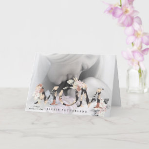 Carte Pampas MOM fleurs Fête des mères