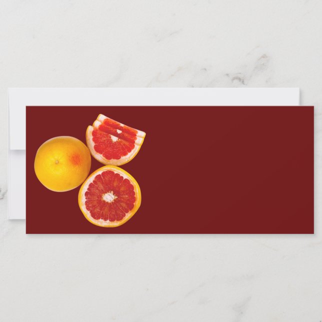 Carte Pamplemousse mûre (Devant)