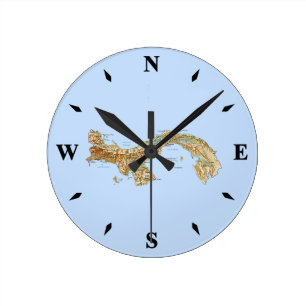 Carte Panama Horloge