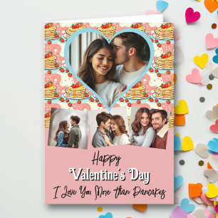 Carte Pancake Pun Thème Saint Valentin