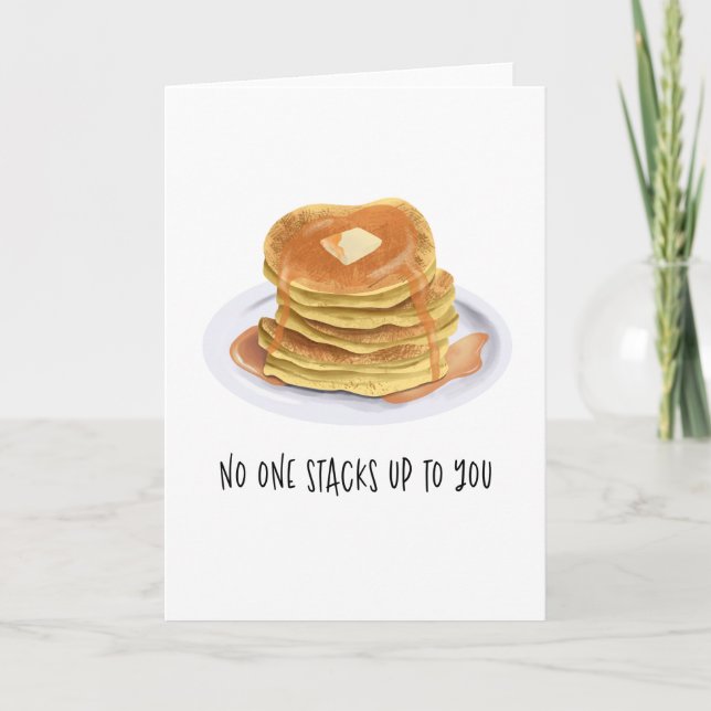 Carte Pancakes Drôle Personne Ne Vous Emmène Jusqu'À Ann (Devant)