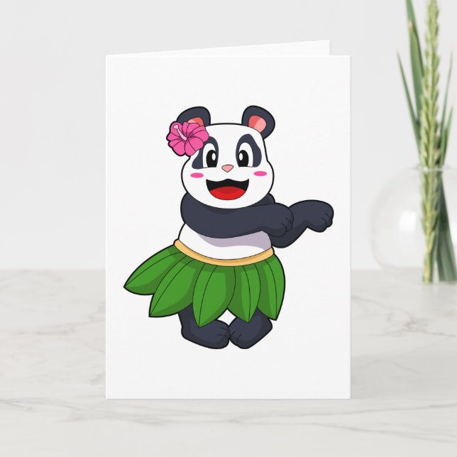 Carte Panda au ballet danse (Devant)