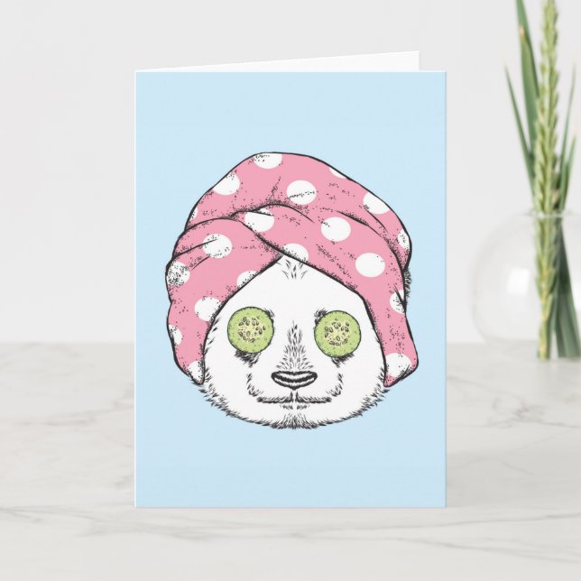 Carte Panda Au Spa (Devant)