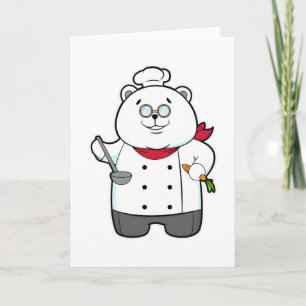 Carte Panda comme cuire avec la soupe à la louche et la 