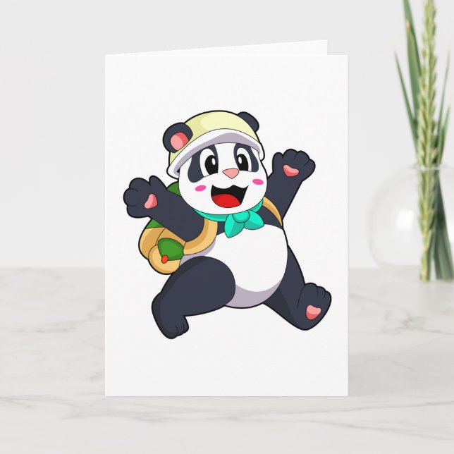 Carte Panda en tant qu'étudiant (Devant)