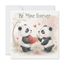 Carte Panda Romantique – Sois Mienne Pour Toujours