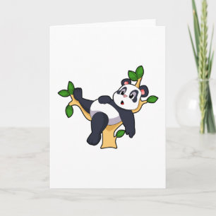 Carte Panda sur arbre