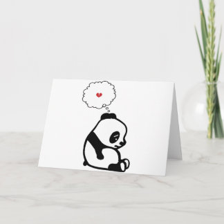 Carte Panda triste