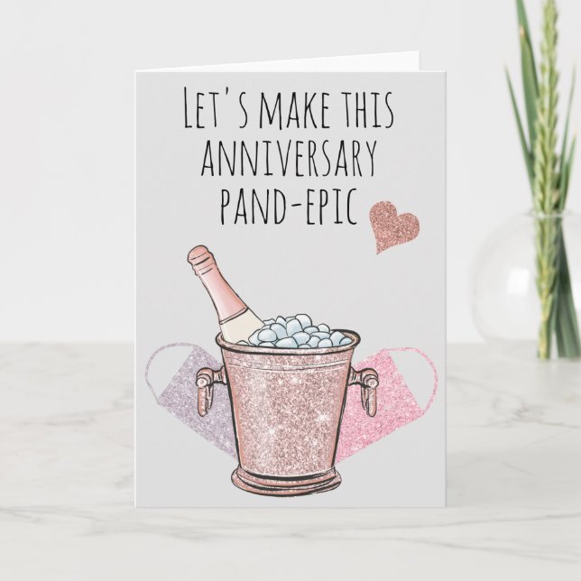Carte Pandemic Covid Anniversaire jour Amour (Devant)