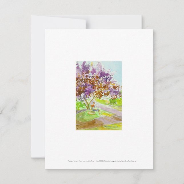 Carte Pandora Series - Hope and Lilac Tree (Devant)