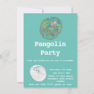 Carte Pangolin drôle confinement libre humour Covid19 fê