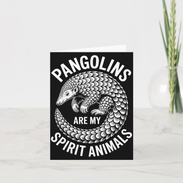 Carte Pangolins Srit Animals Funny Pangolin  (Devant)