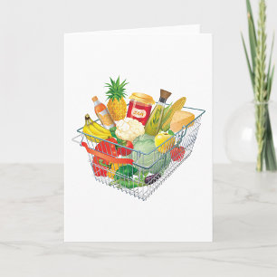 Carte Panier d'achat supermarché