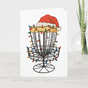 Carte Panier de golf à disque Chapeau de Père Noël Lumiè