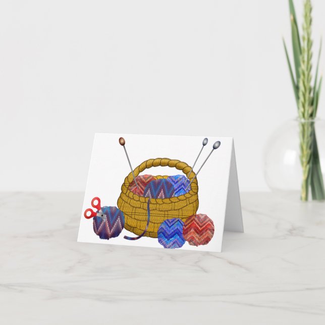 Carte Panier de l'artisanat crochet des aiguilles de Tri (Devant)