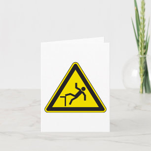 Carte Panneau Attention à Votre Marche Risque de Chute