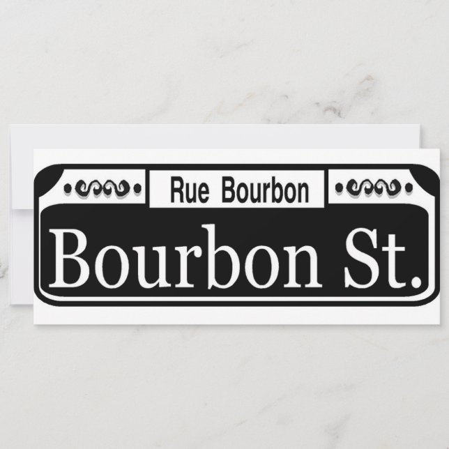 Carte Panneau Bourbon (Devant)