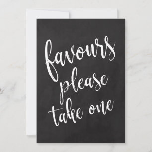 Carte Panneau de craie abordable pour les faveurs, prene