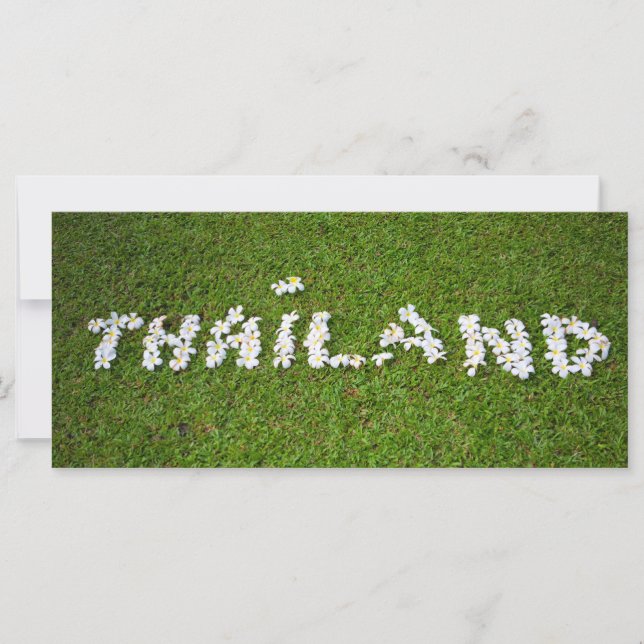 Carte Panneau de fleurs en Thaïlande (Devant)