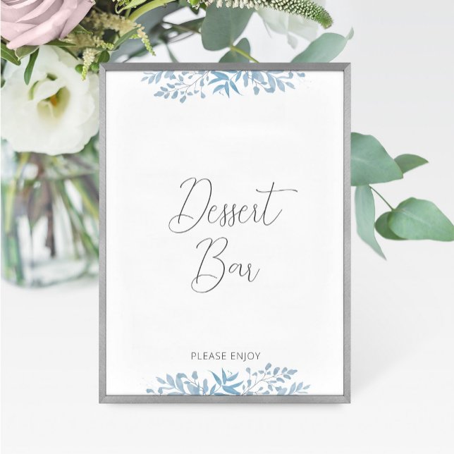 Carte Panneau de la barre de dessert Mariage Eucalyptus  (Créateur téléchargé)