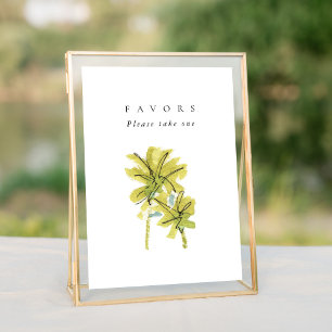 Carte Panneau de la table Mariage de l'aquarelle de plag