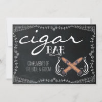 Panneau de mariage à l'ardoise | Bar à cigares