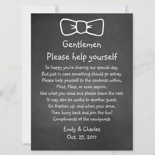 Carte Panneau de mariage en forme de panier avec un aspe (Devant)