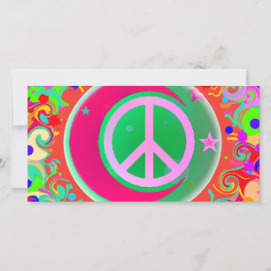 Carte Panneau de Paix, Lune, Étoiles & Tout