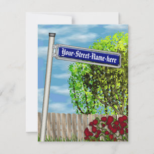 Carte Panneau de rue vintage allemand -