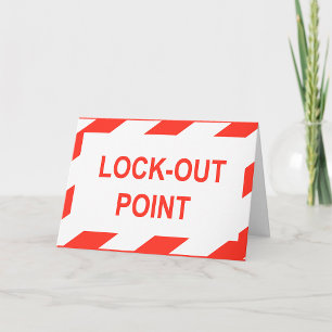 Carte Panneau de sécurité point de condamnation