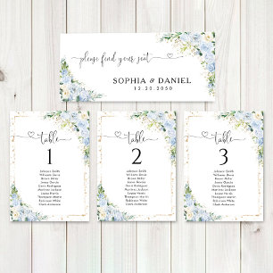 Carte Panneau élégant de table de tête de mariage floral
