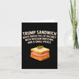 Carte Panneau sandwich anti-Trump Drôle Donald