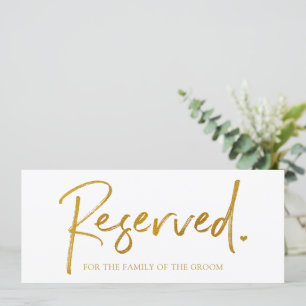 Carte Panneau Suspendu de Réservation de Mariage - Faux