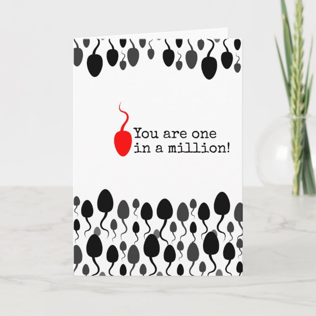 Carte Panneau "Vous êtes un sur un million" (Devant)