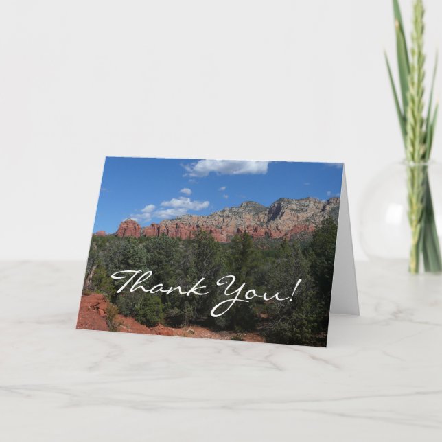 Carte Panorama de Red Rocks à Sedona Arizona Merci (Devant)