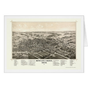 Carte panoramique de Bowling Green, OH - 1888