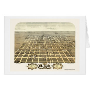 Carte panoramique d'El Paso, IL - 1869
