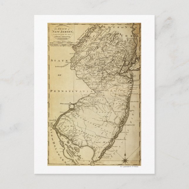 Carte panoramique du New JerseyNew Jersey (Devant)