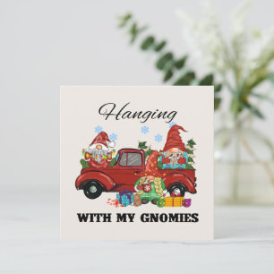 Carte Panser Avec Mes Gnomies - Noël mignon