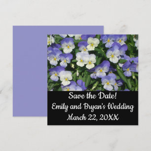 Carte Pansies violettes Jardin Floral