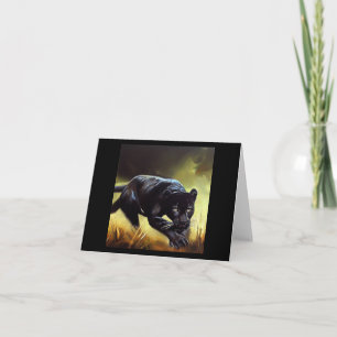 Carte Panthère noire (9) Chat sauvage