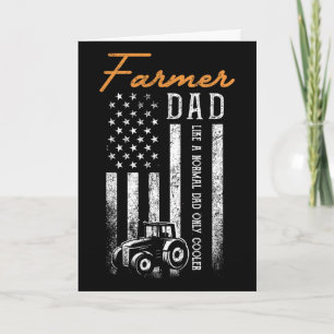 Carte Papa agriculteur comme un papa normal mais en plus