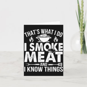 Carte Papa BBQ fume de la viande connaît des choses expe