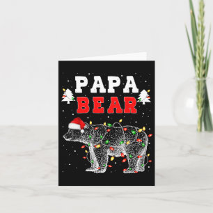 Carte Papa Bear Pajamas de jumelage de la famille Père N