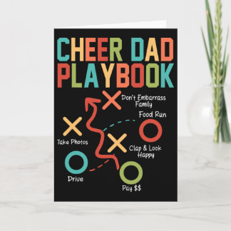 Carte Papa cheerleader Livre de jeu Papa de cheerleading