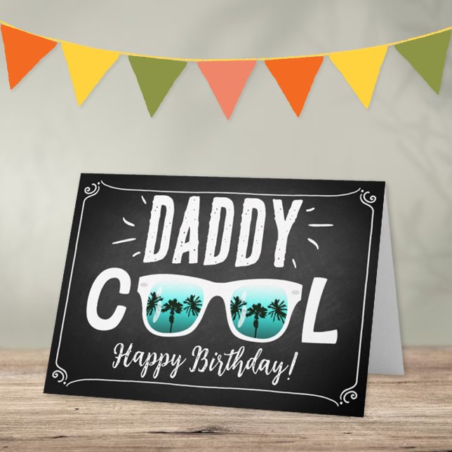 Carte Papa Cool Lunettes de soleil tendance Joyeux anniv (Créateur téléchargé)