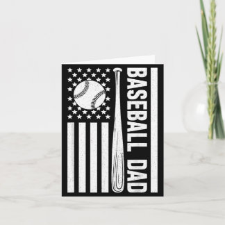 Carte Papa de baseball Usa Drapeau américain famille ass