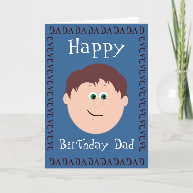 Carte Papa de joyeux anniversaire de fils (Devant)