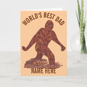 Carte papa de marche des mondes de z Bigfoot Sasquatch
